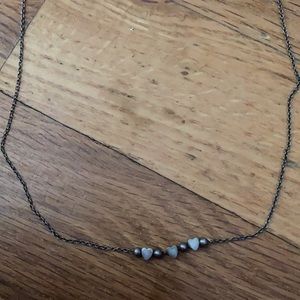 Heart necklace.